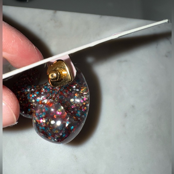 NEW Kate Spade Colorful Glitter hoop Earrings - Picture 6 of 10